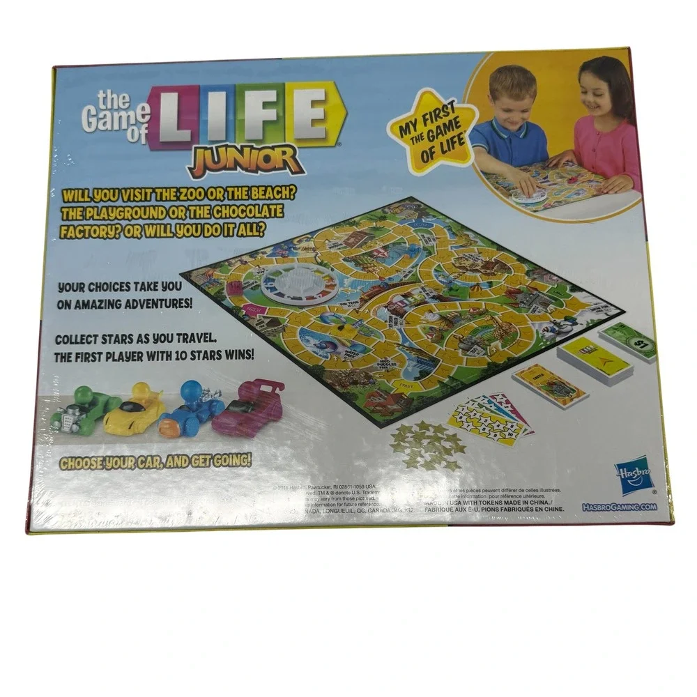 Hasbro Gaming The Game of Life Junior Board Game New Sealed
